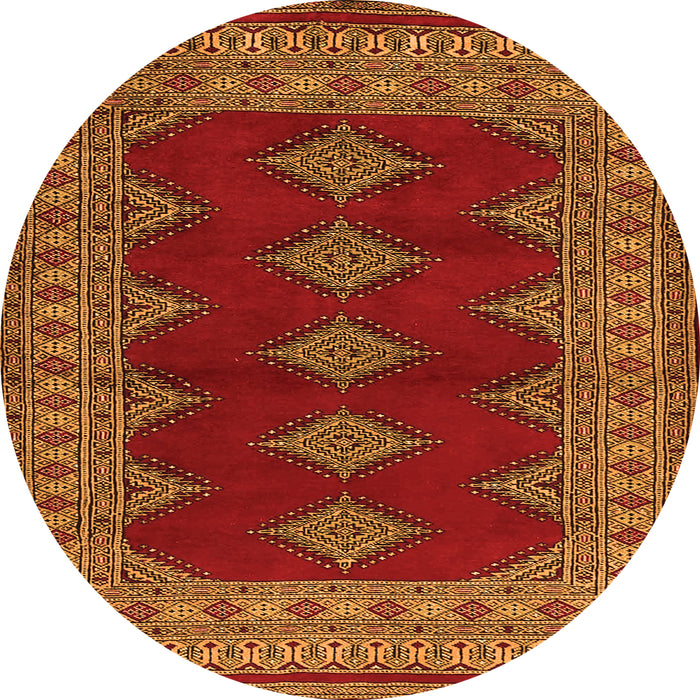 Square Persian Orange Traditional Rug, tr2472org
