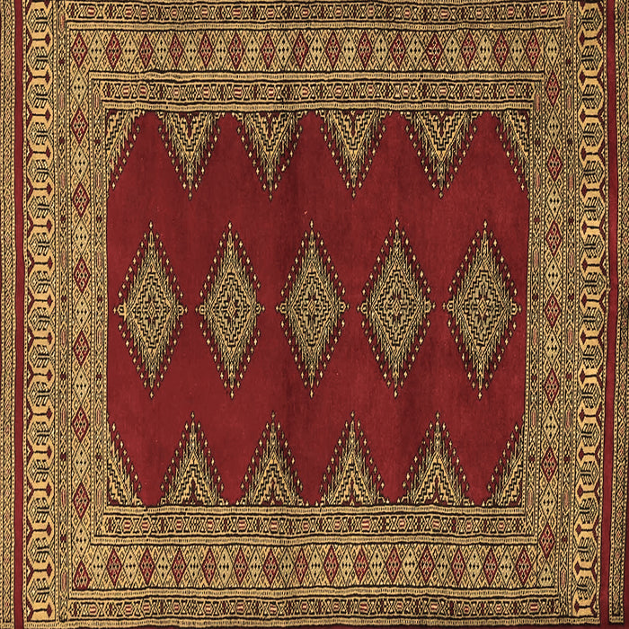 Square Machine Washable Persian Brown Traditional Rug, wshtr2472brn