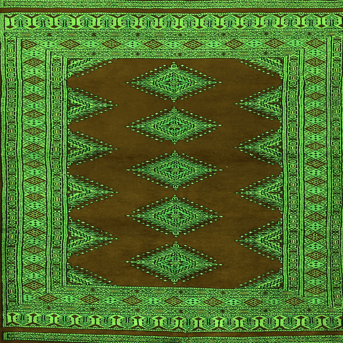 Serging Thickness of Persian Green Traditional Rug, tr2472grn