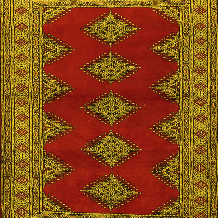 Machine Washable Persian Yellow Traditional Rug, wshtr2472yw