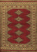 Machine Washable Persian Brown Traditional Rug, wshtr2472brn