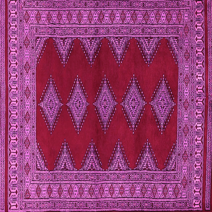 Square Machine Washable Persian Pink Traditional Rug, wshtr2472pnk