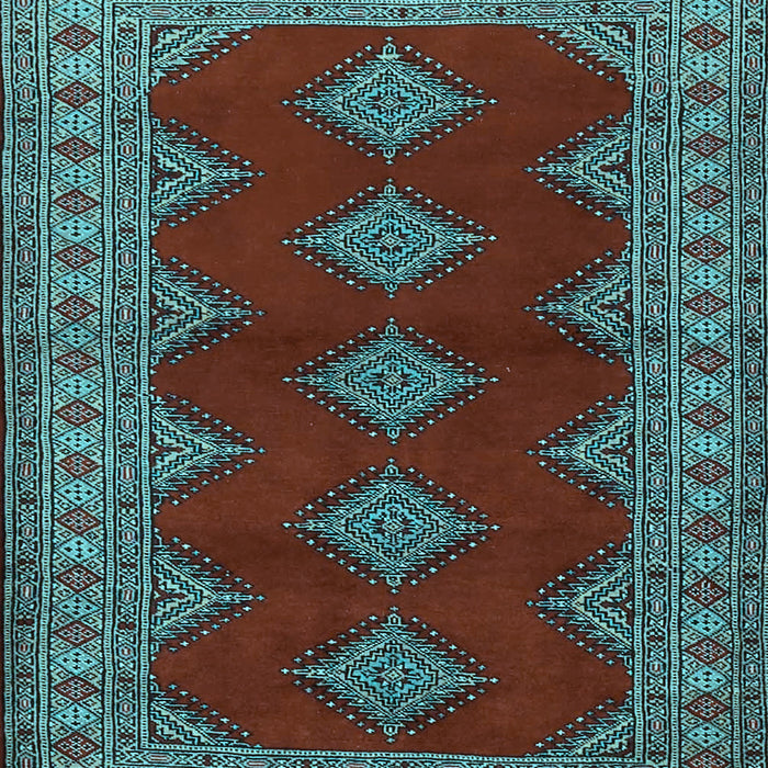 Machine Washable Persian Light Blue Traditional Rug, wshtr2472lblu