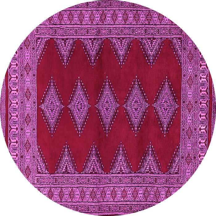 Round Persian Pink Traditional Rug, tr2472pnk