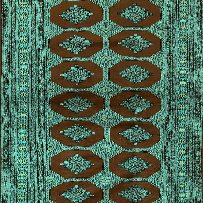 Machine Washable Persian Turquoise Traditional Area Rugs, wshtr2473turq