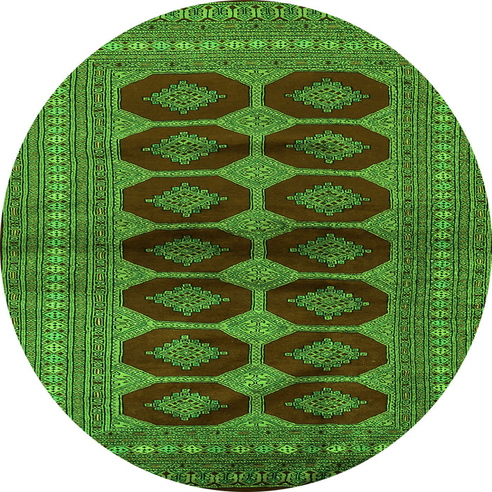 Machine Washable Persian Green Traditional Area Rugs, wshtr2473grn