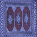 Square Persian Blue Traditional Rug, tr2474blu
