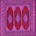 Square Persian Pink Traditional Rug, tr2474pnk