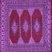 Square Persian Purple Traditional Rug, tr2474pur