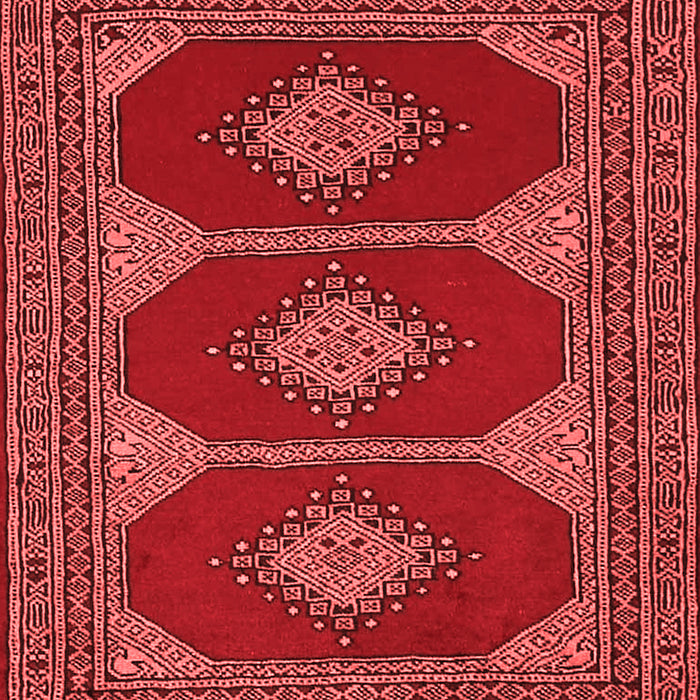 Machine Washable Persian Red Traditional Rug, wshtr2474red