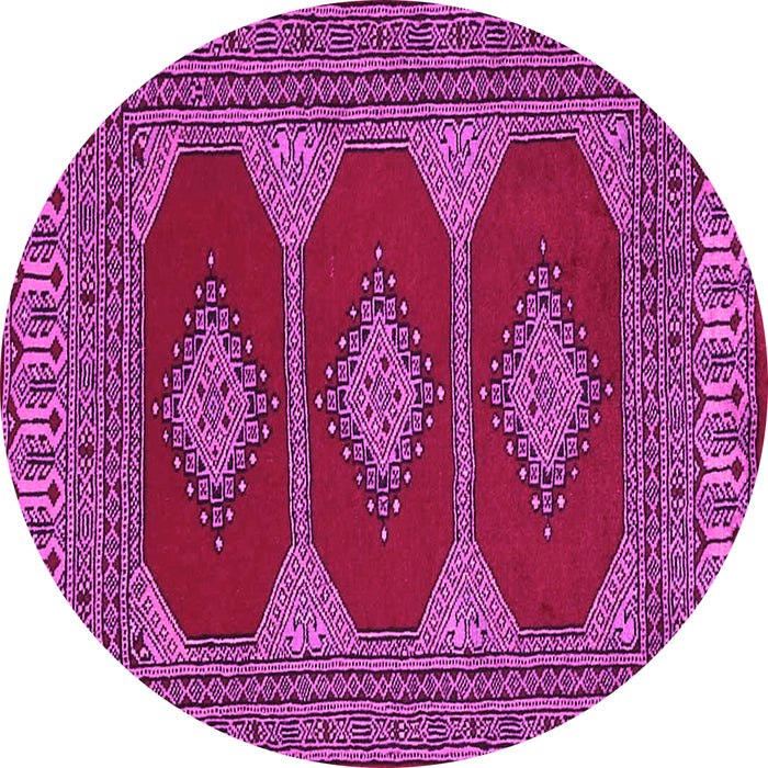 Round Persian Pink Traditional Rug, tr2474pnk