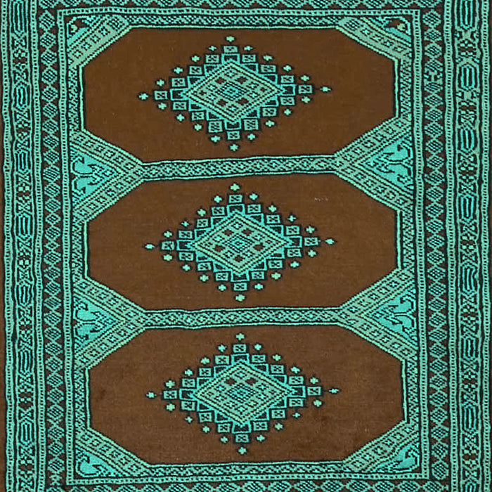 Persian Turquoise Traditional Rug, tr2474turq