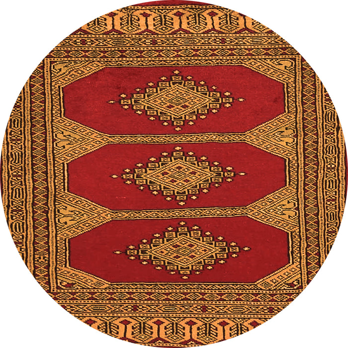 Square Persian Orange Traditional Rug, tr2474org