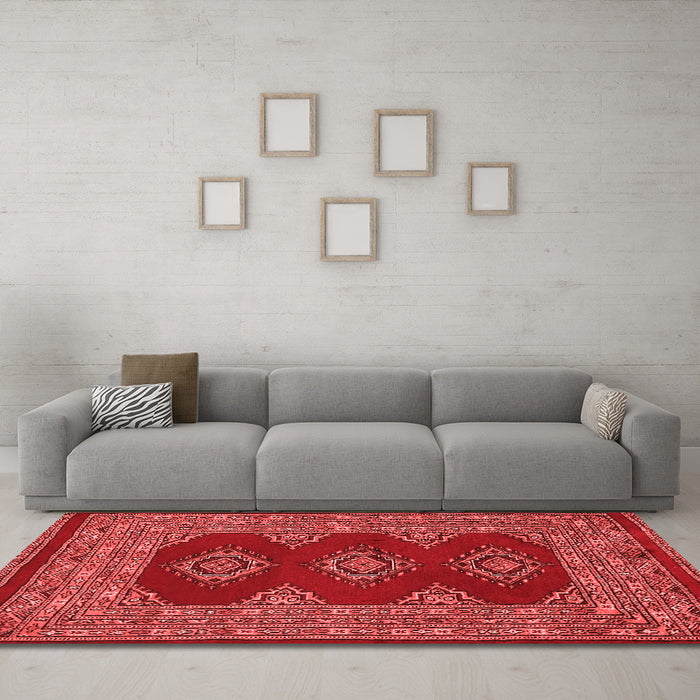 Traditional Red Washable Rugs