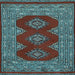 Square Machine Washable Persian Light Blue Traditional Rug, wshtr2475lblu