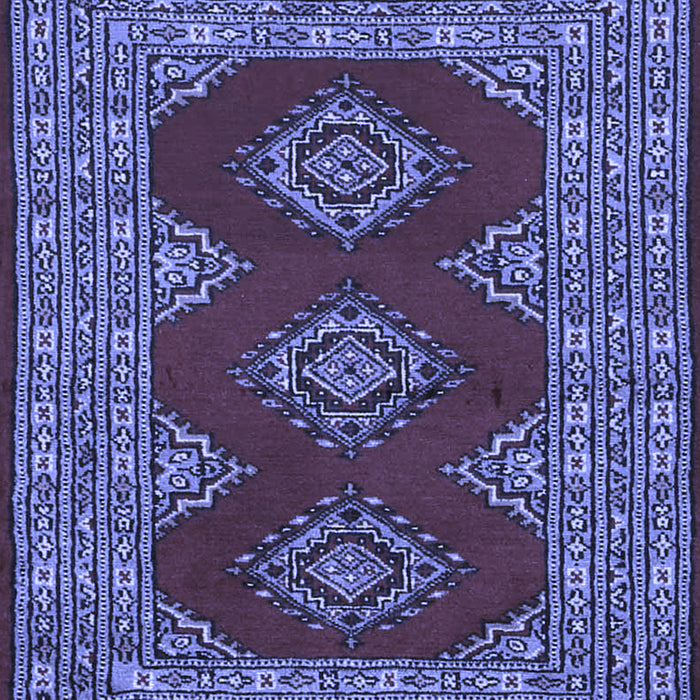 Machine Washable Persian Blue Traditional Rug, wshtr2475blu