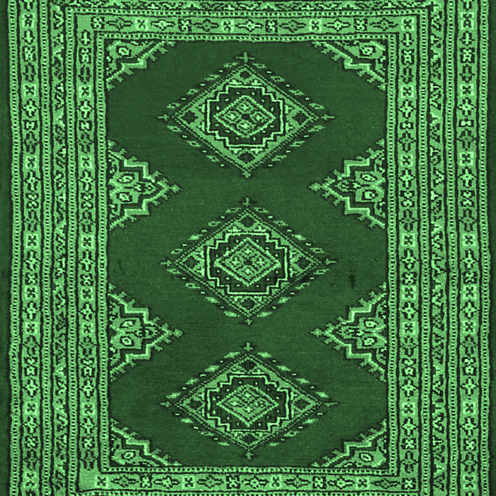 Machine Washable Persian Emerald Green Traditional Area Rugs, wshtr2475emgrn