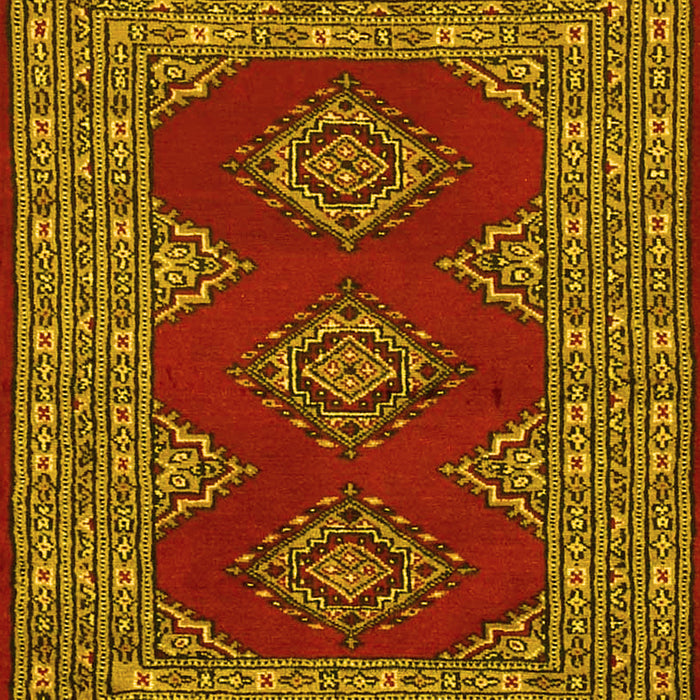 Machine Washable Persian Yellow Traditional Rug, wshtr2475yw