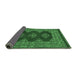 Sideview of Persian Emerald Green Traditional Rug, tr2475emgrn