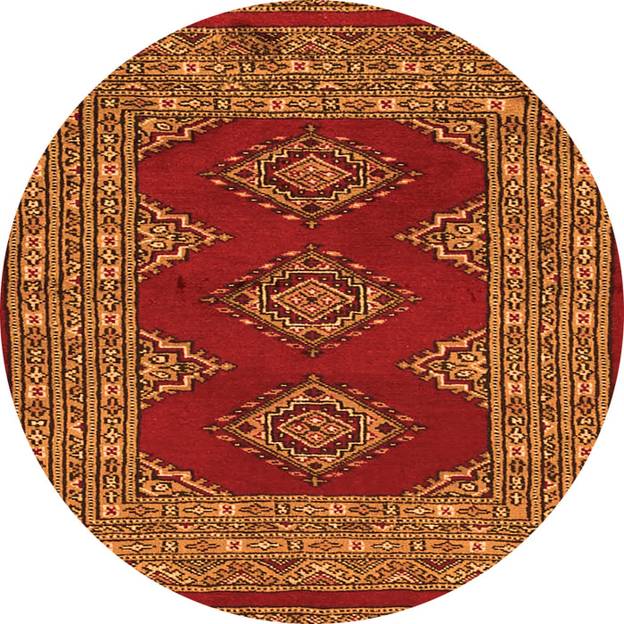 Square Persian Orange Traditional Rug, tr2475org