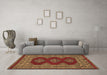 Machine Washable Persian Brown Traditional Rug in a Living Room,, wshtr2475brn