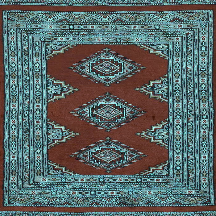 Square Persian Light Blue Traditional Rug, tr2475lblu