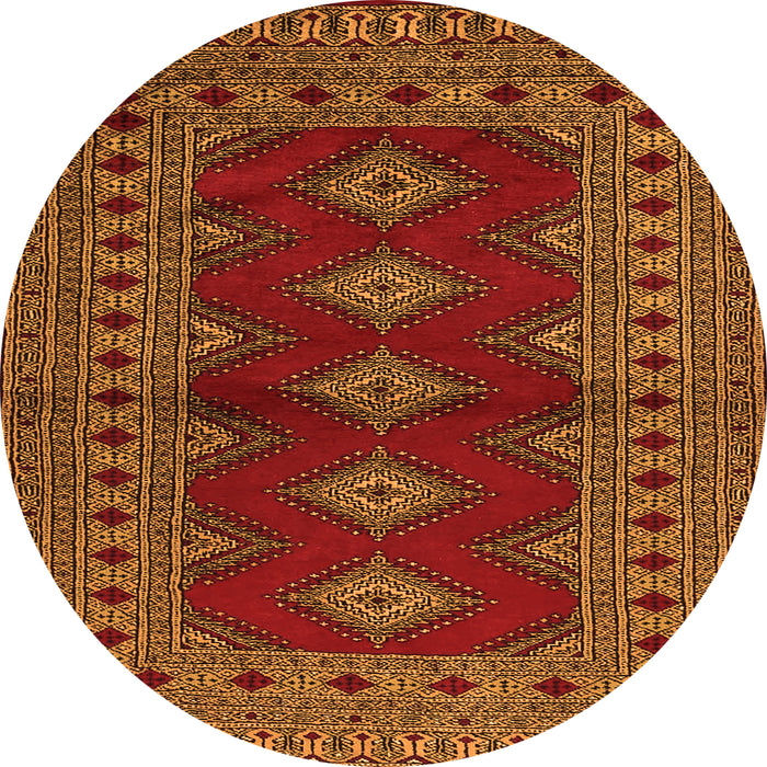 Square Persian Orange Traditional Rug, tr2476org
