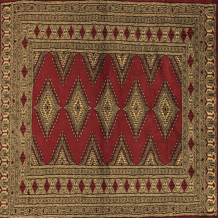 Square Machine Washable Persian Brown Traditional Rug, wshtr2476brn