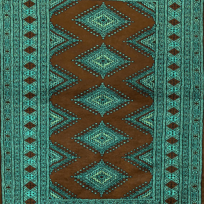Machine Washable Persian Turquoise Traditional Area Rugs, wshtr2476turq