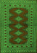 Serging Thickness of Machine Washable Persian Green Traditional Area Rugs, wshtr2476grn