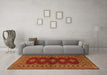 Machine Washable Persian Orange Traditional Area Rugs in a Living Room, wshtr2476org