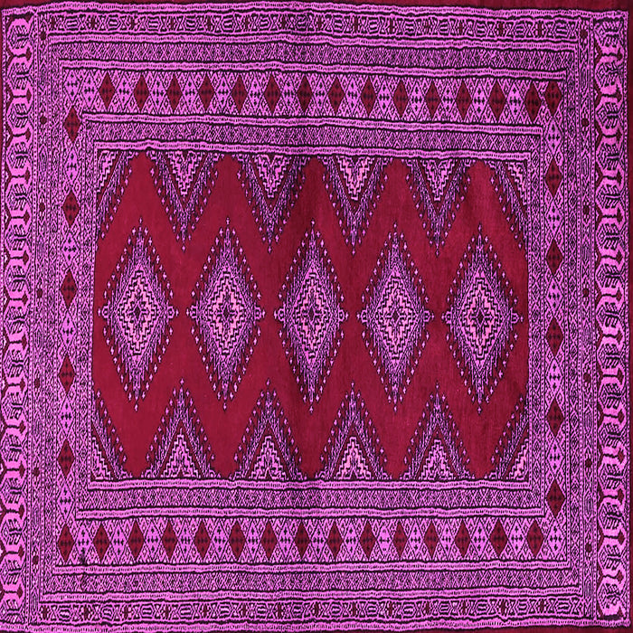 Square Machine Washable Persian Pink Traditional Rug, wshtr2476pnk