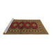 Sideview of Machine Washable Persian Brown Traditional Rug, wshtr2476brn