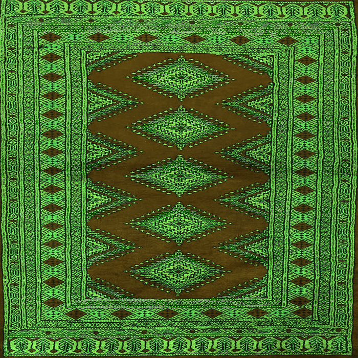 Serging Thickness of Persian Green Traditional Rug, tr2476grn