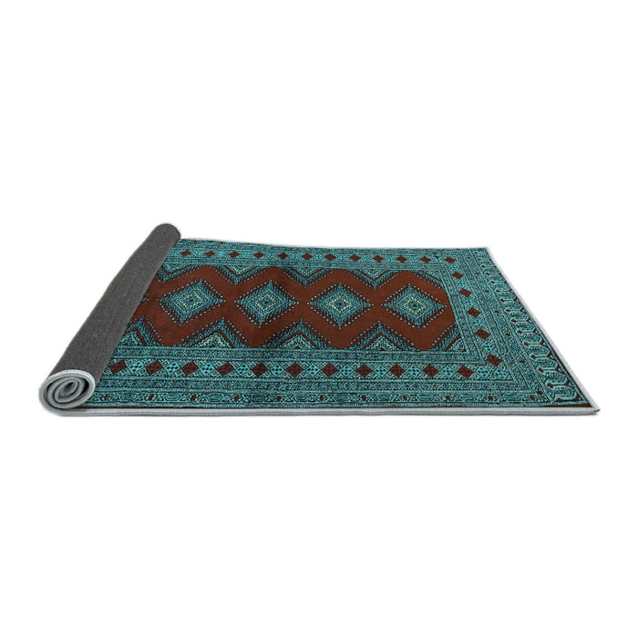 Sideview of Persian Light Blue Traditional Rug, tr2476lblu