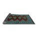 Sideview of Southwestern Light Blue Country Rug, tr2477lblu