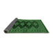 Sideview of Southwestern Emerald Green Country Rug, tr2477emgrn