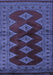 Southwestern Blue Country Rug, tr2477blu