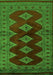 Southwestern Green Country Rug, tr2477grn