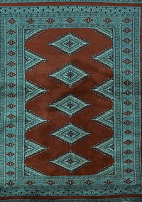 Southwestern Light Blue Country Rug, tr2477lblu