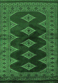 Southwestern Emerald Green Country Rug, tr2477emgrn