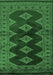 Southwestern Emerald Green Country Rug, tr2477emgrn