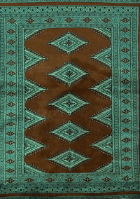 Southwestern Turquoise Country Rug, tr2477turq