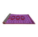 Sideview of Southwestern Purple Country Rug, tr2478pur