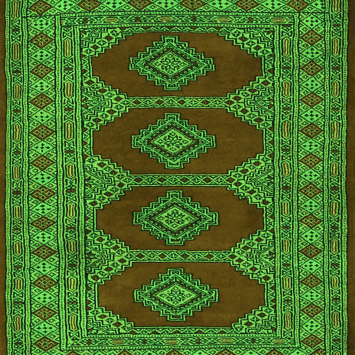 Southwestern Green Country Rug, tr2478grn