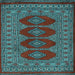 Square Southwestern Light Blue Country Rug, tr2478lblu