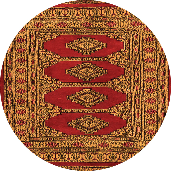 Square Southwestern Orange Country Rug, tr2478org