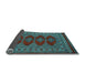 Sideview of Southwestern Light Blue Country Rug, tr2478lblu