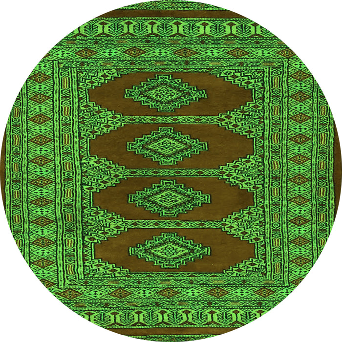 Machine Washable Southwestern Green Country Area Rugs, wshtr2478grn