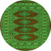 Machine Washable Southwestern Green Country Area Rugs, wshtr2478grn